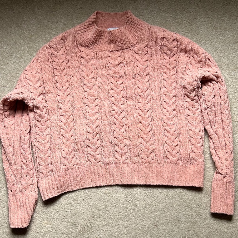 Hippie Rose Women’s Size S Light Pink Turtleneck Sweater